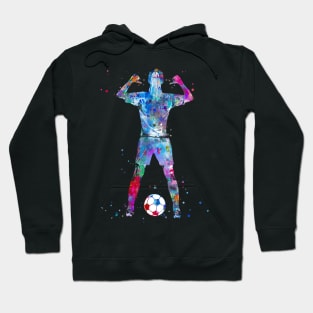 Female Soccer Player Hoodie